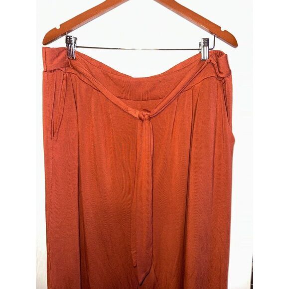 Matilda Jane Women’s Rayon Pull On Wide Leg Rust Colored Pants  Size XXL - Picture 3 of 11